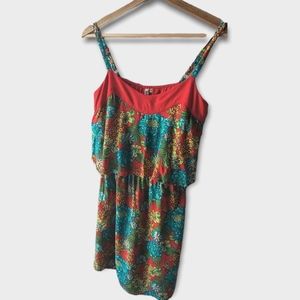 Blue Camel - Multicolored Casual Mini Spaghetti-Strapped Dress - Sz XS